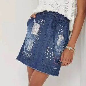 Anthropology Pilcro & the Letterpress skirt